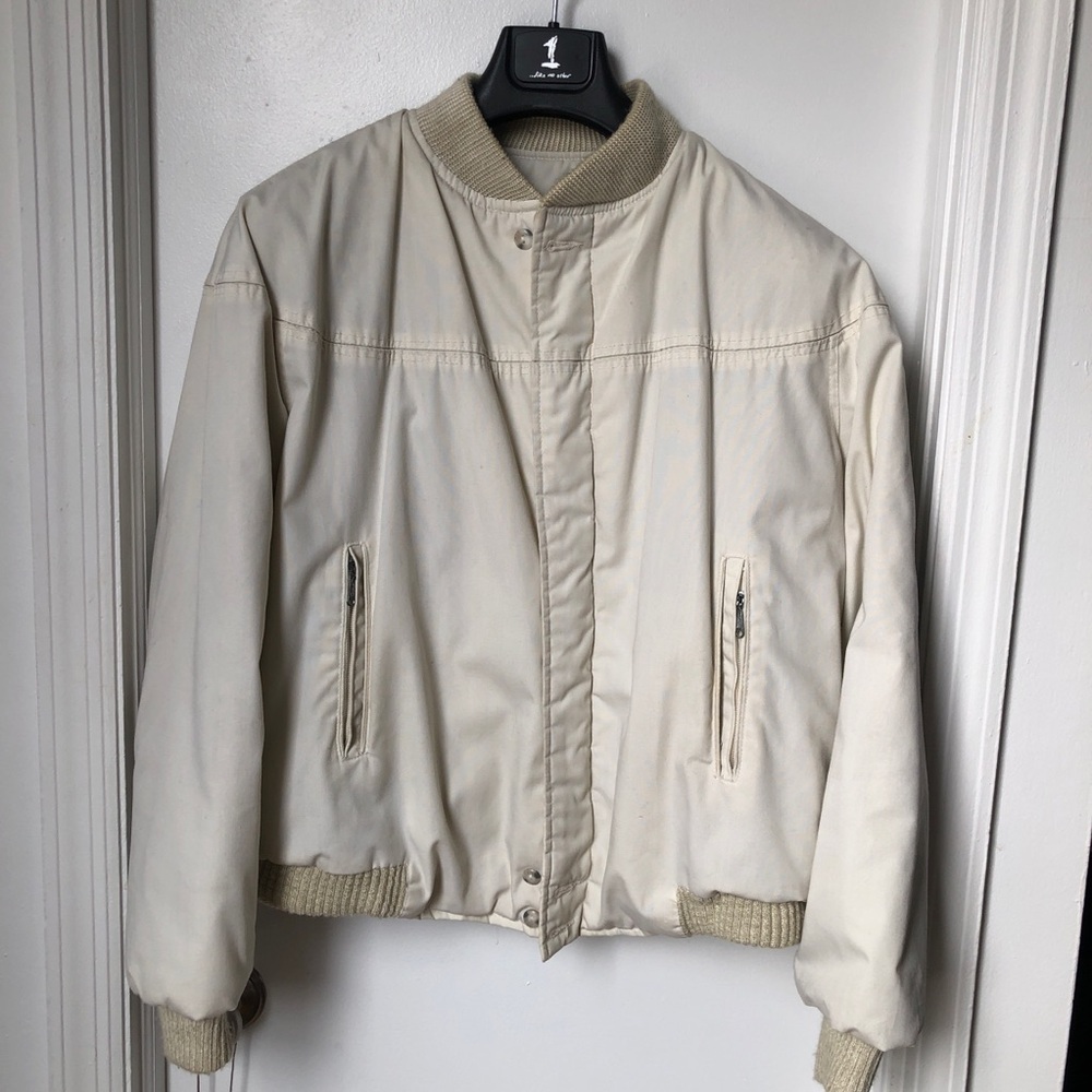 Vintage Catalina Off-White Bomber Jacket